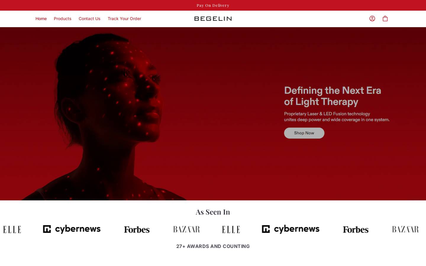 begelin.com homepage screenshot
