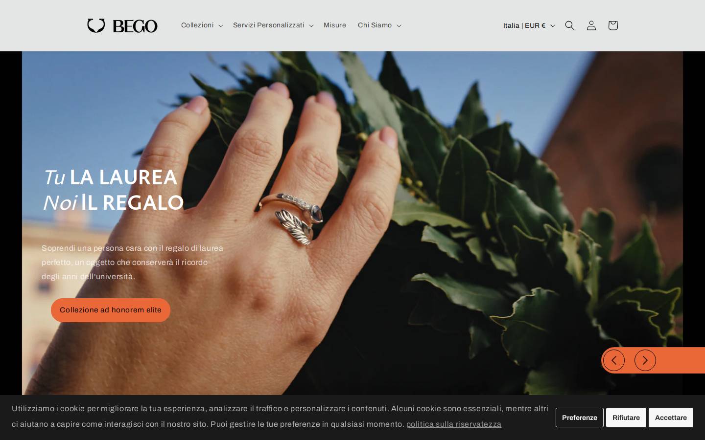 begoreficeria.com homepage screenshot