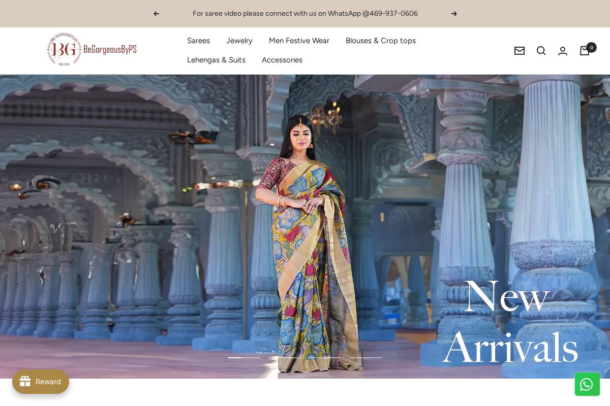 begorgeousbyps.com homepage screenshot