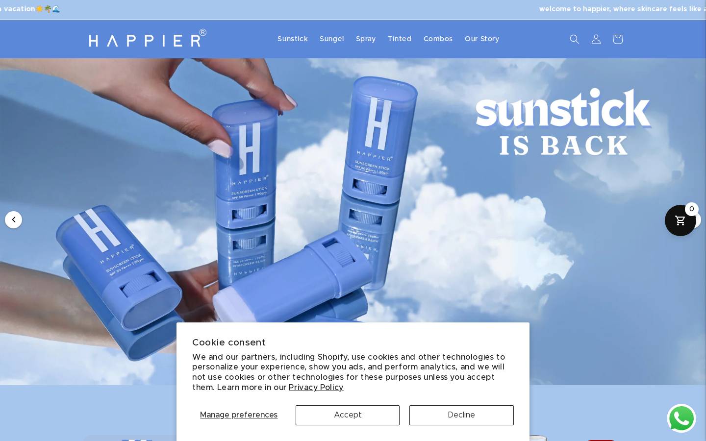 behappier.com homepage screenshot