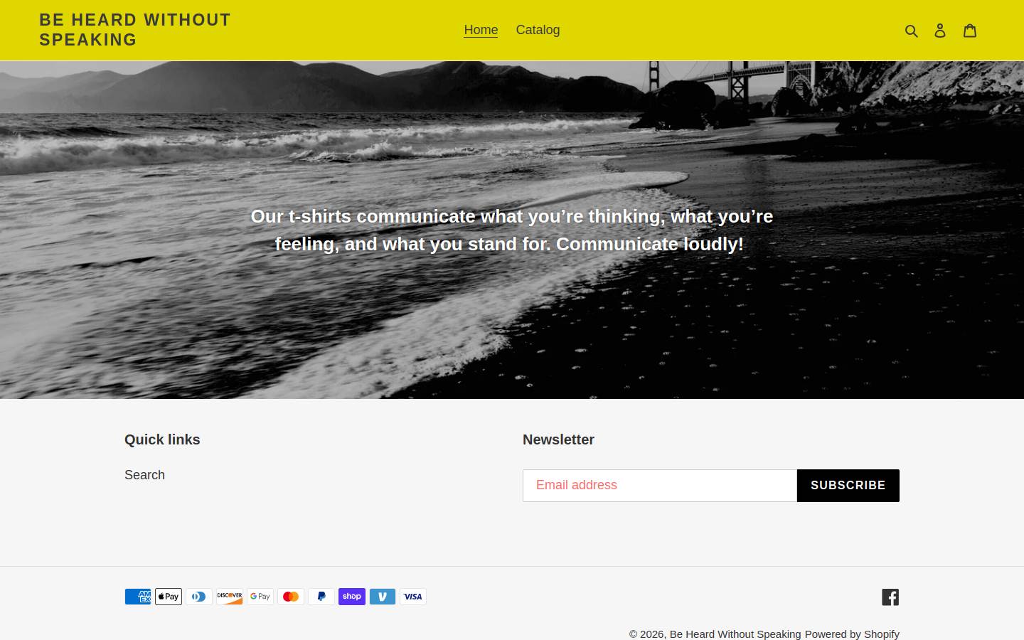 beheardwithoutspeaking.com homepage screenshot