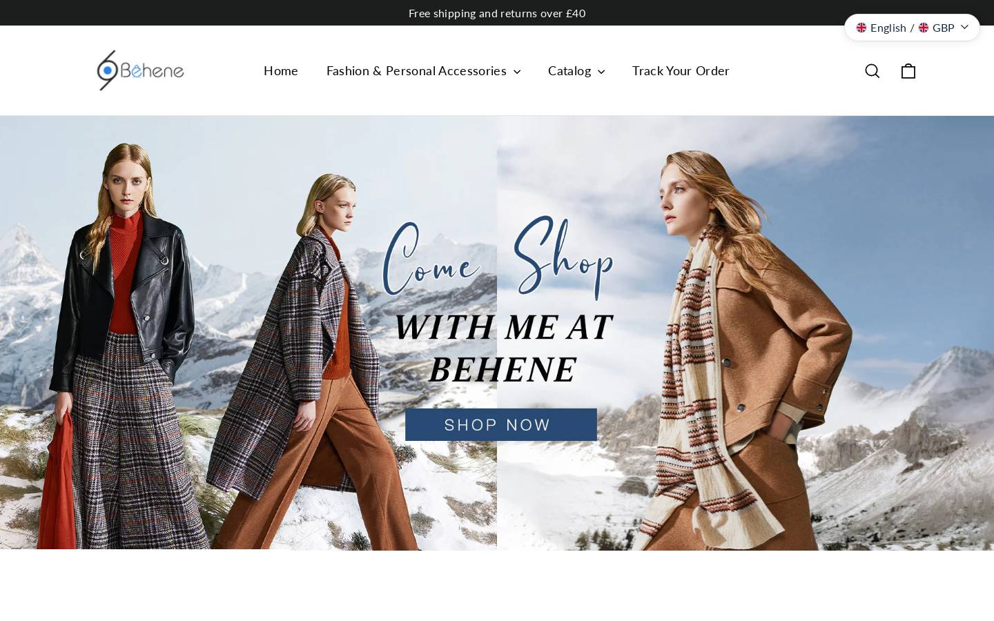 behene.com homepage screenshot