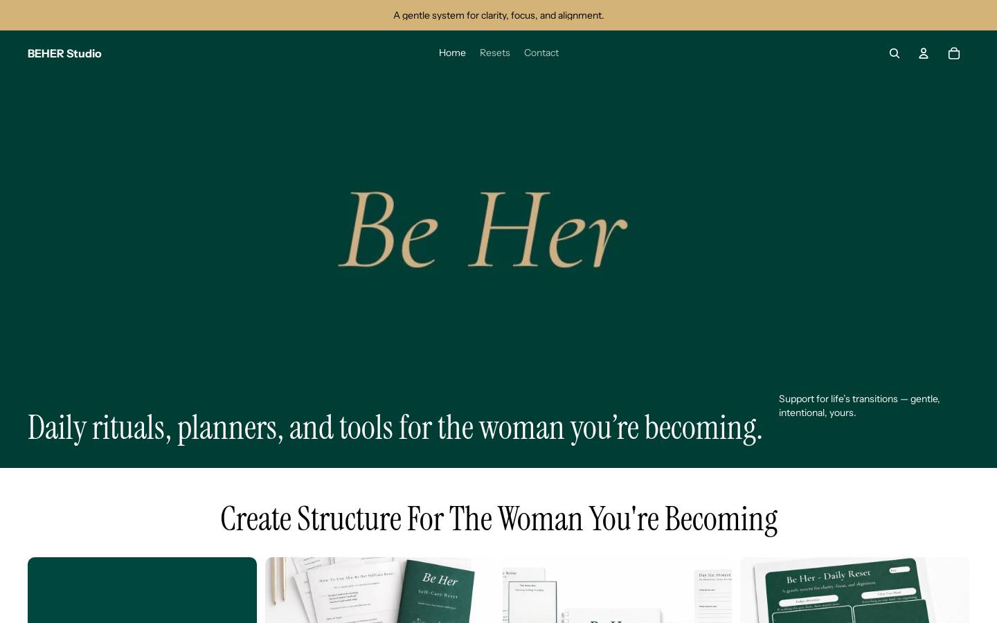 beher.studio homepage screenshot