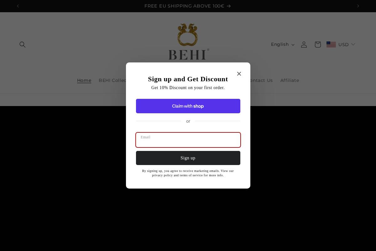 Behimilano homepage screenshot