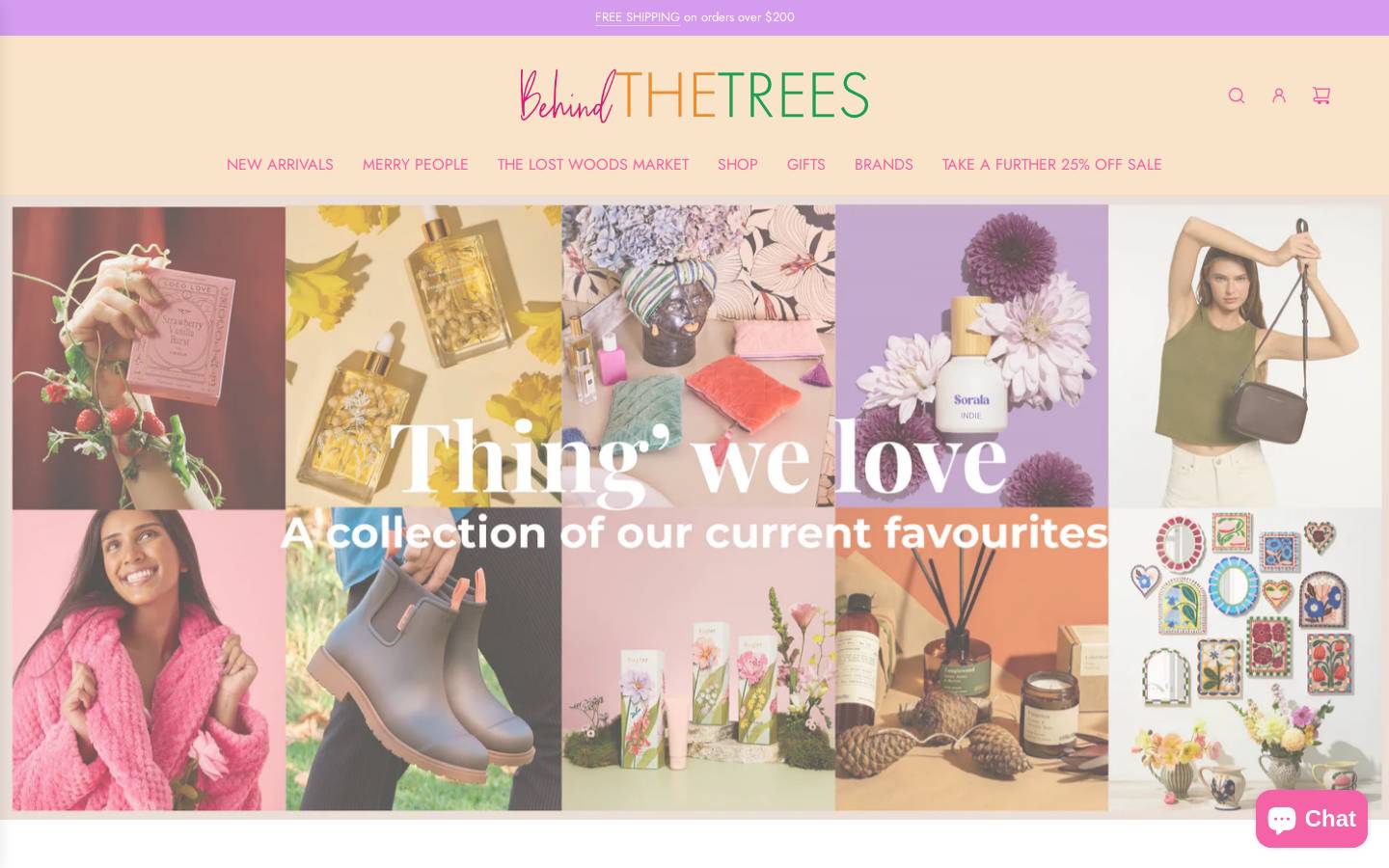 behindthetrees.com.au homepage screenshot