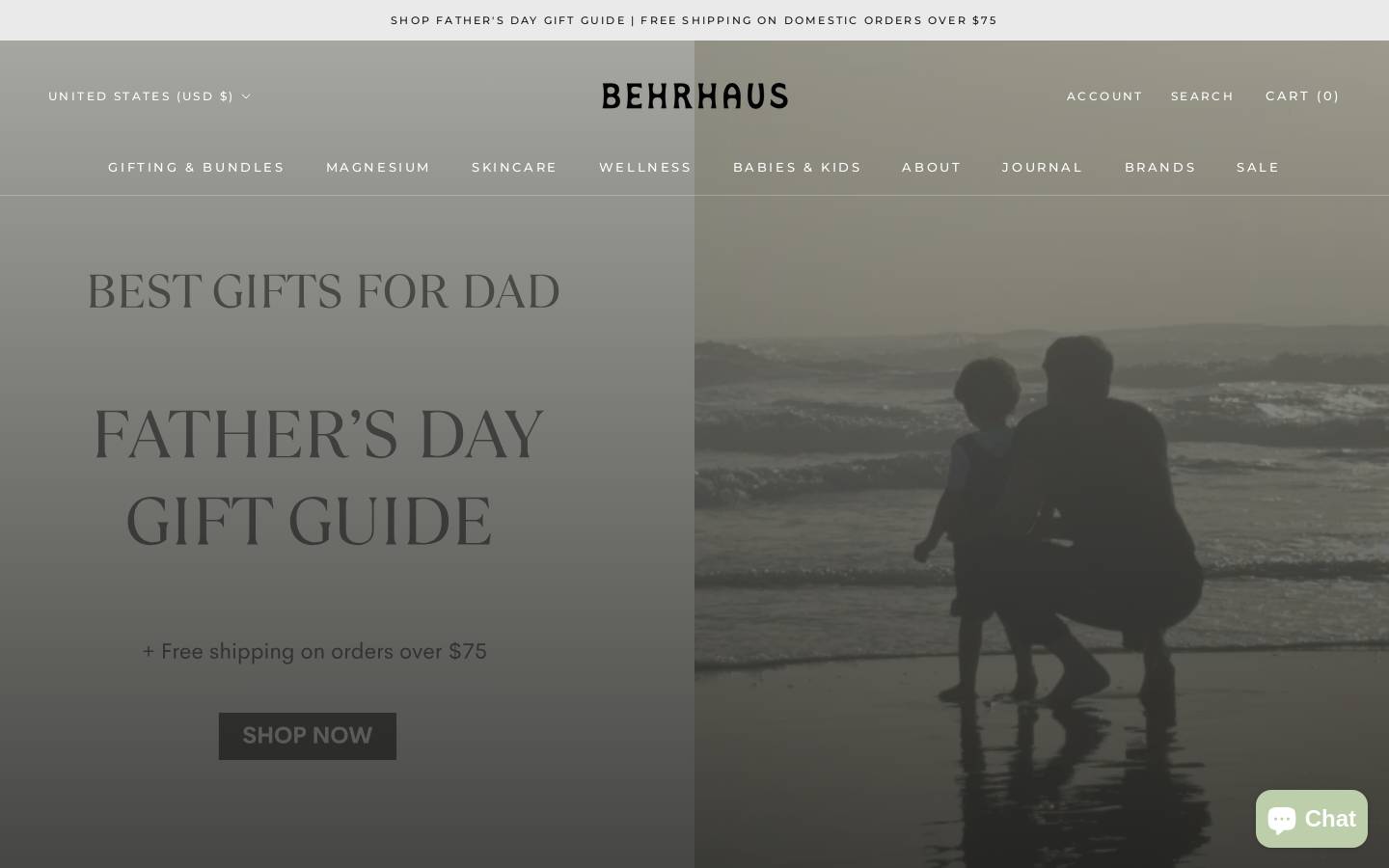 behrhaus.com homepage screenshot