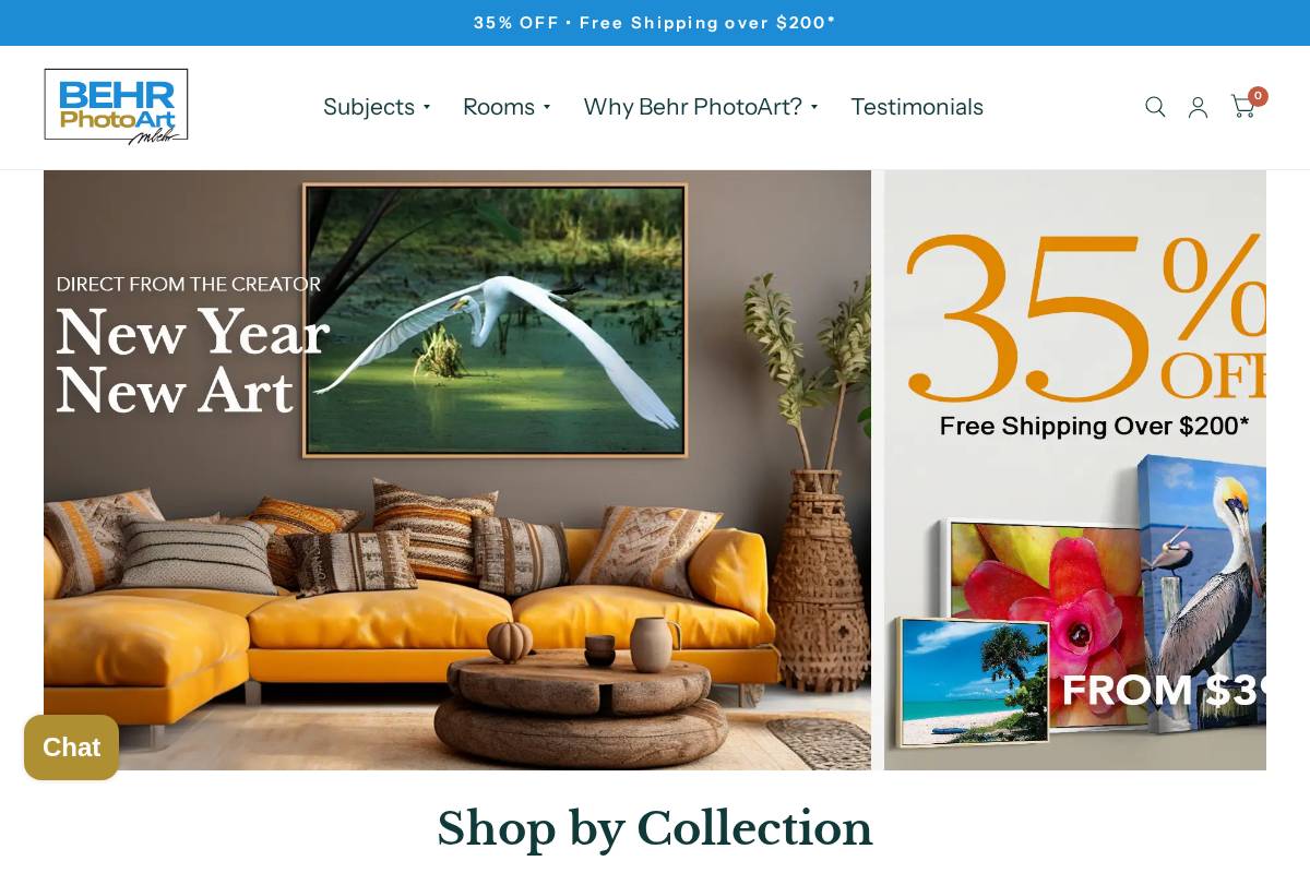 behrphotoart.com homepage screenshot