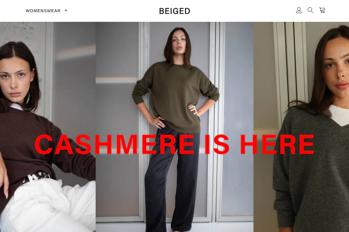 beigedstore.com homepage screenshot