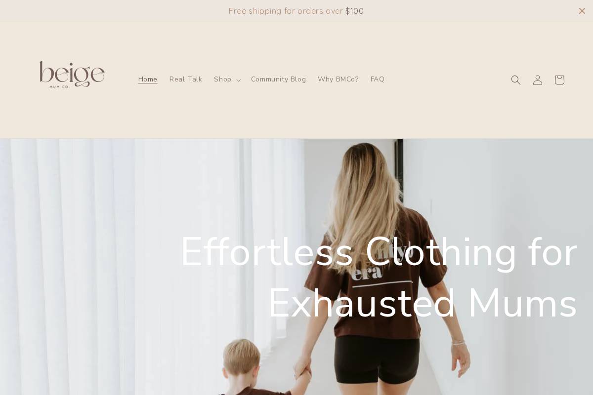 beigemumcollective.com homepage screenshot