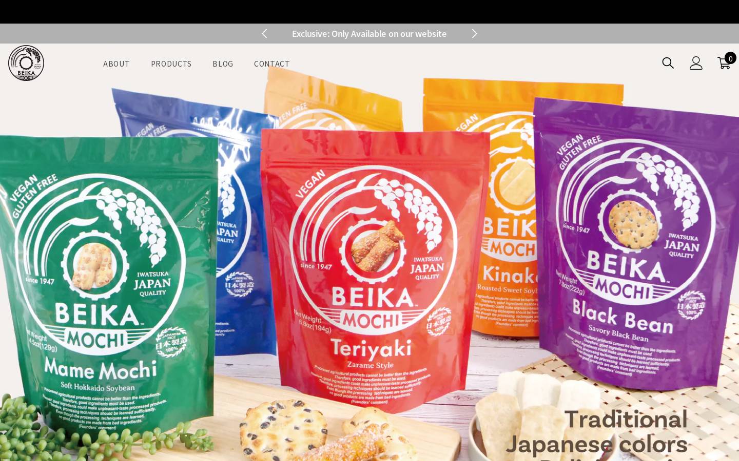 beikamochi.com homepage screenshot