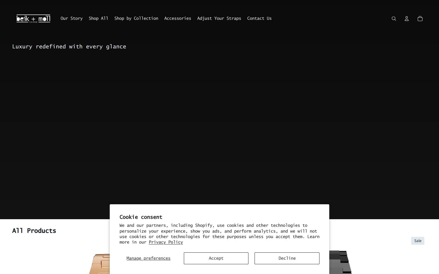 beikandmoll.com homepage screenshot