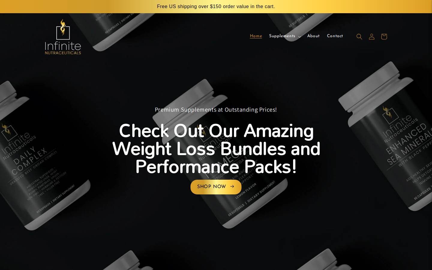 beinfinite.store homepage screenshot