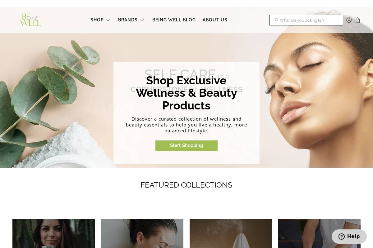 beingwell.com homepage screenshot