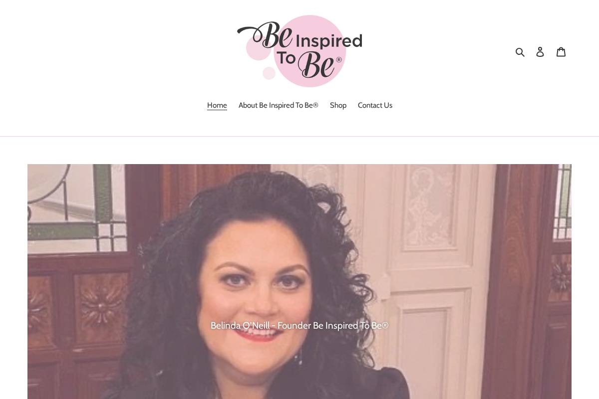 beinspiredtobe.com homepage screenshot