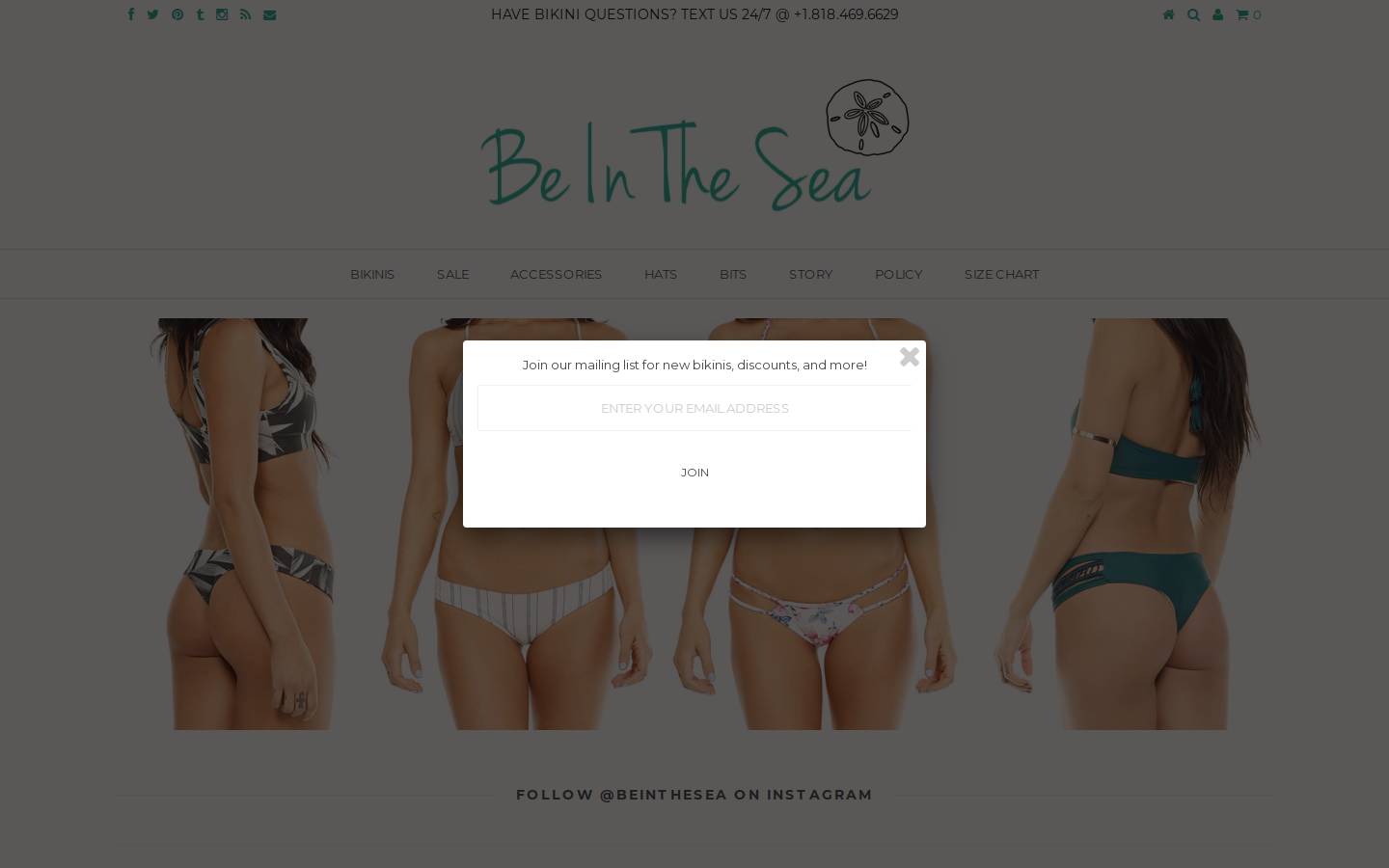 beinthesea.com homepage screenshot