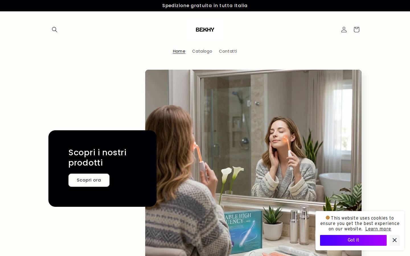 bekhy.com homepage screenshot