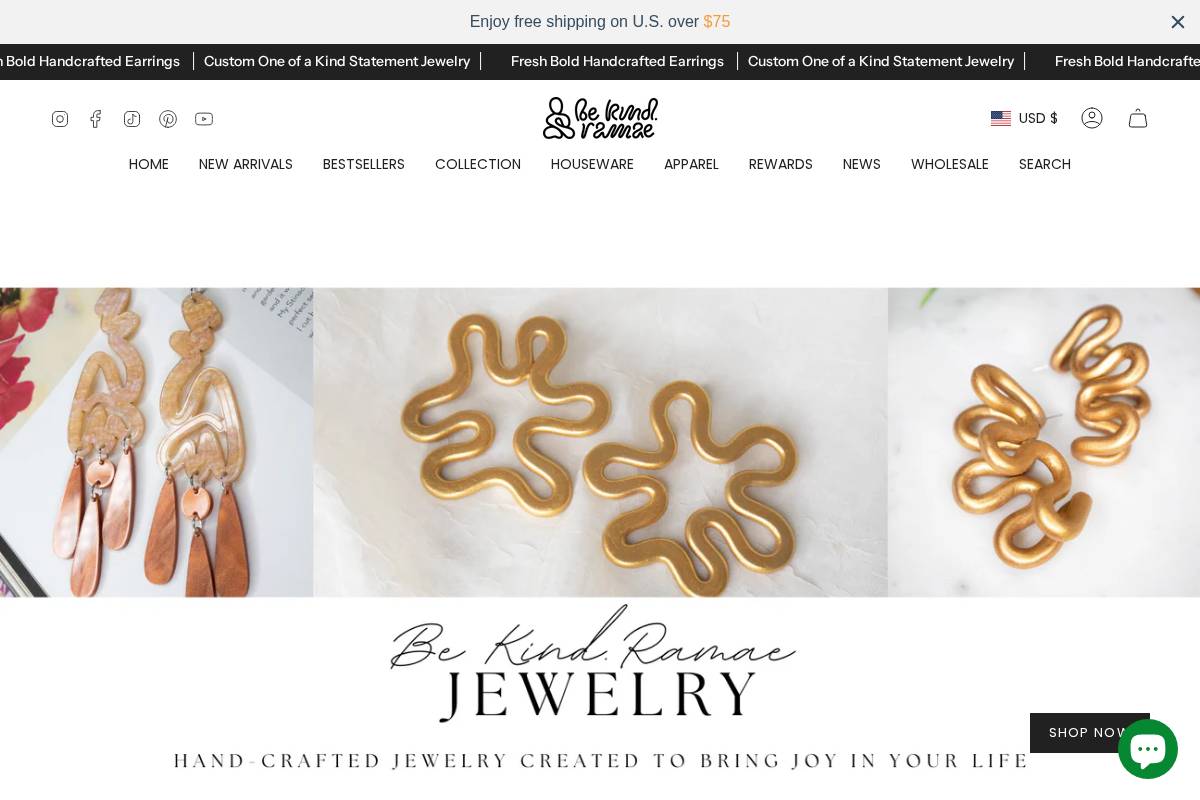 bekindramae.com homepage screenshot