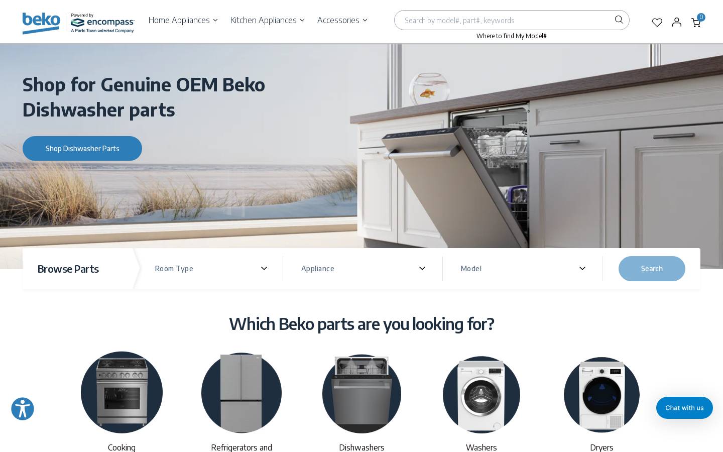 bekopartstore.com homepage screenshot