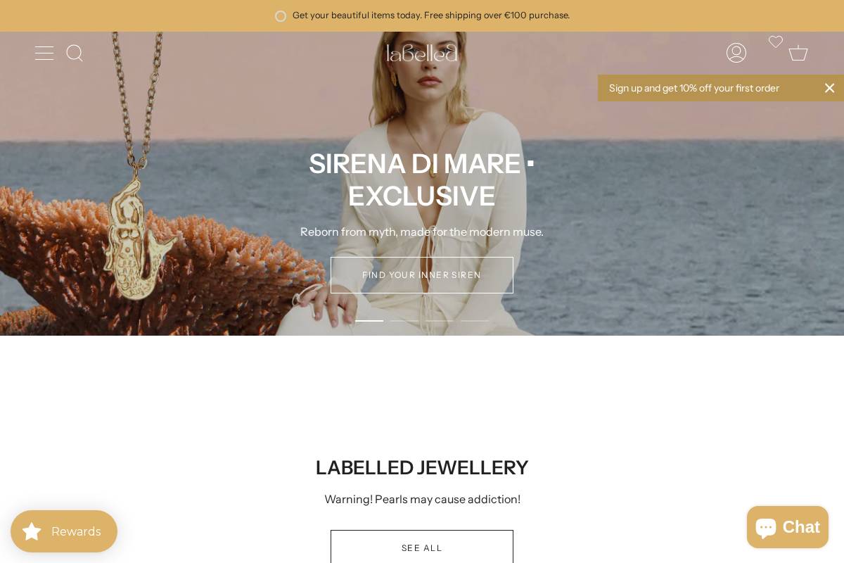 belabelled.eu homepage screenshot