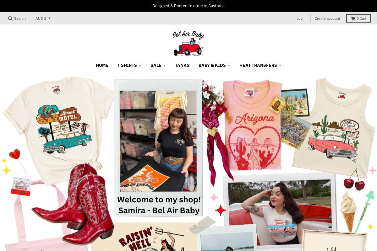 belairbaby.com.au homepage screenshot