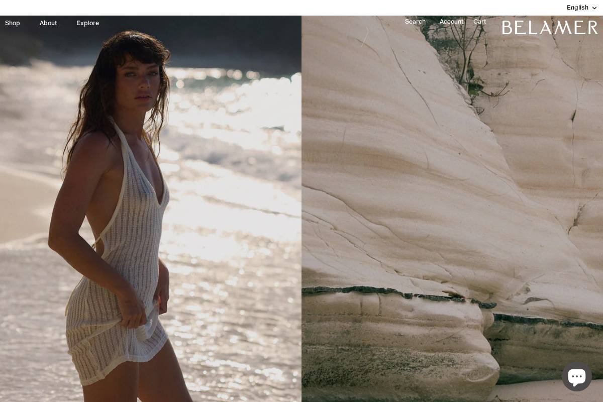 Belamer homepage screenshot