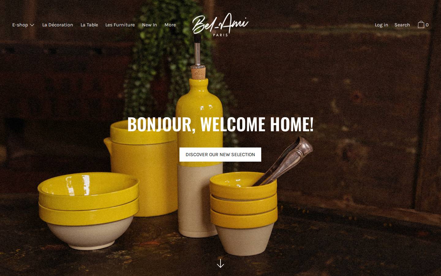 belami-paris.com homepage screenshot