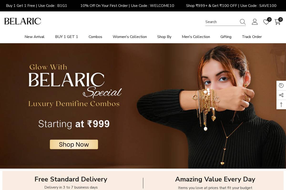 belaric.com homepage screenshot