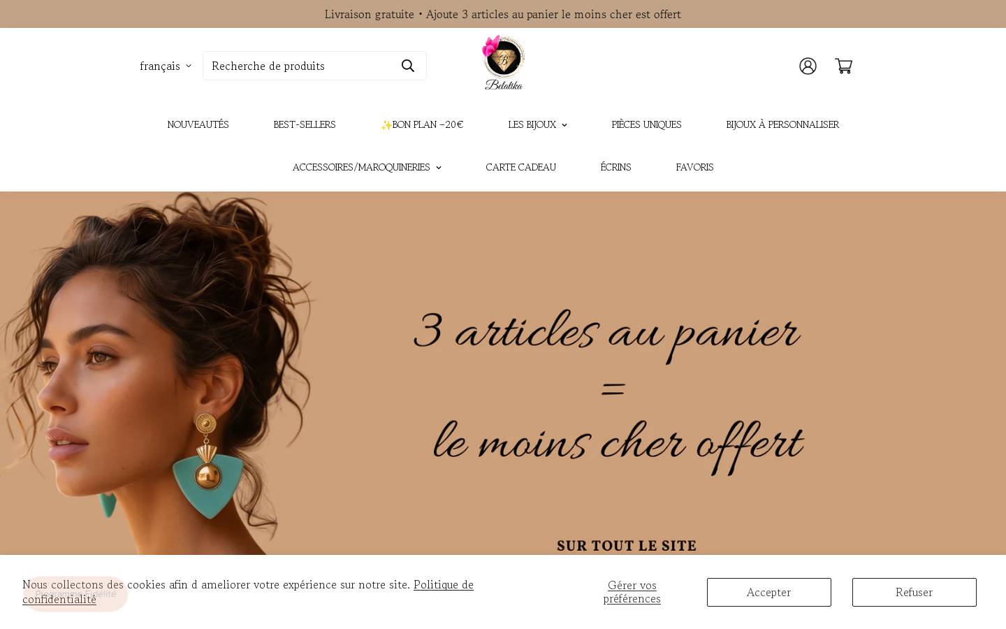 Belatika homepage screenshot