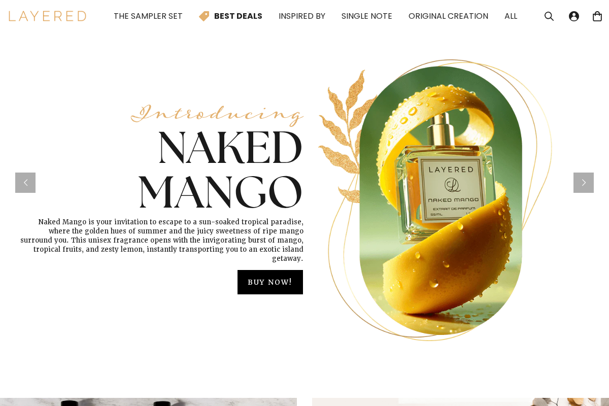 belayered.com homepage screenshot