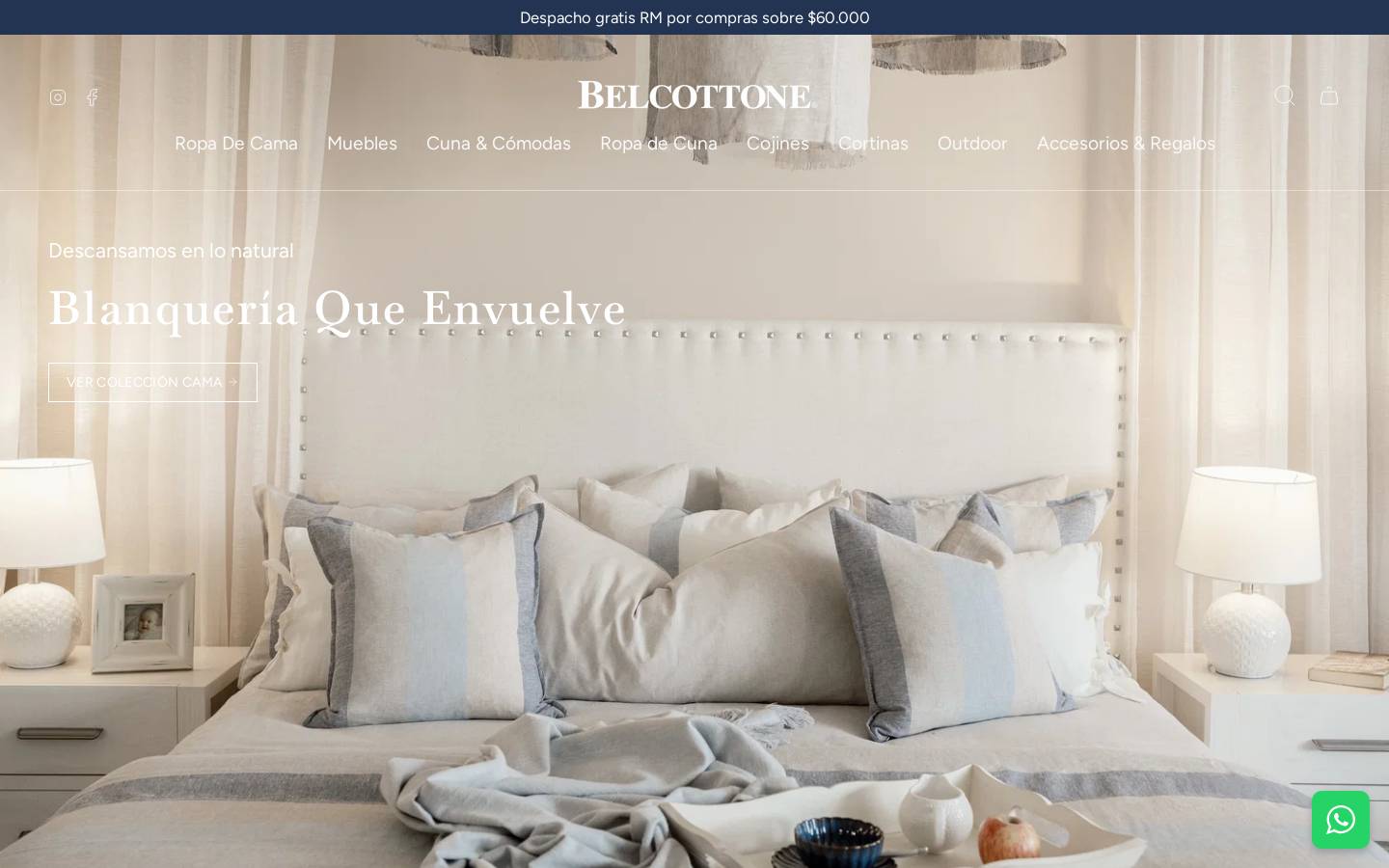 belcottone.cl homepage screenshot