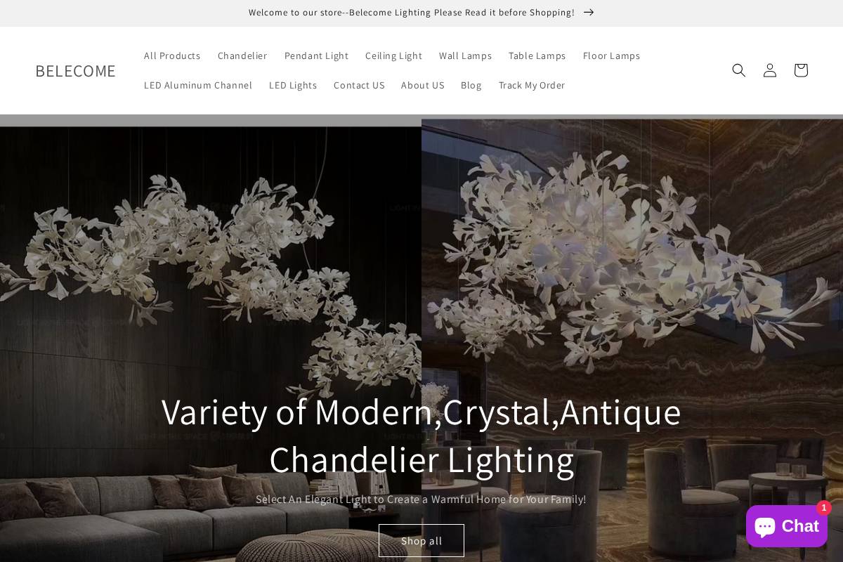 belecome.com homepage screenshot