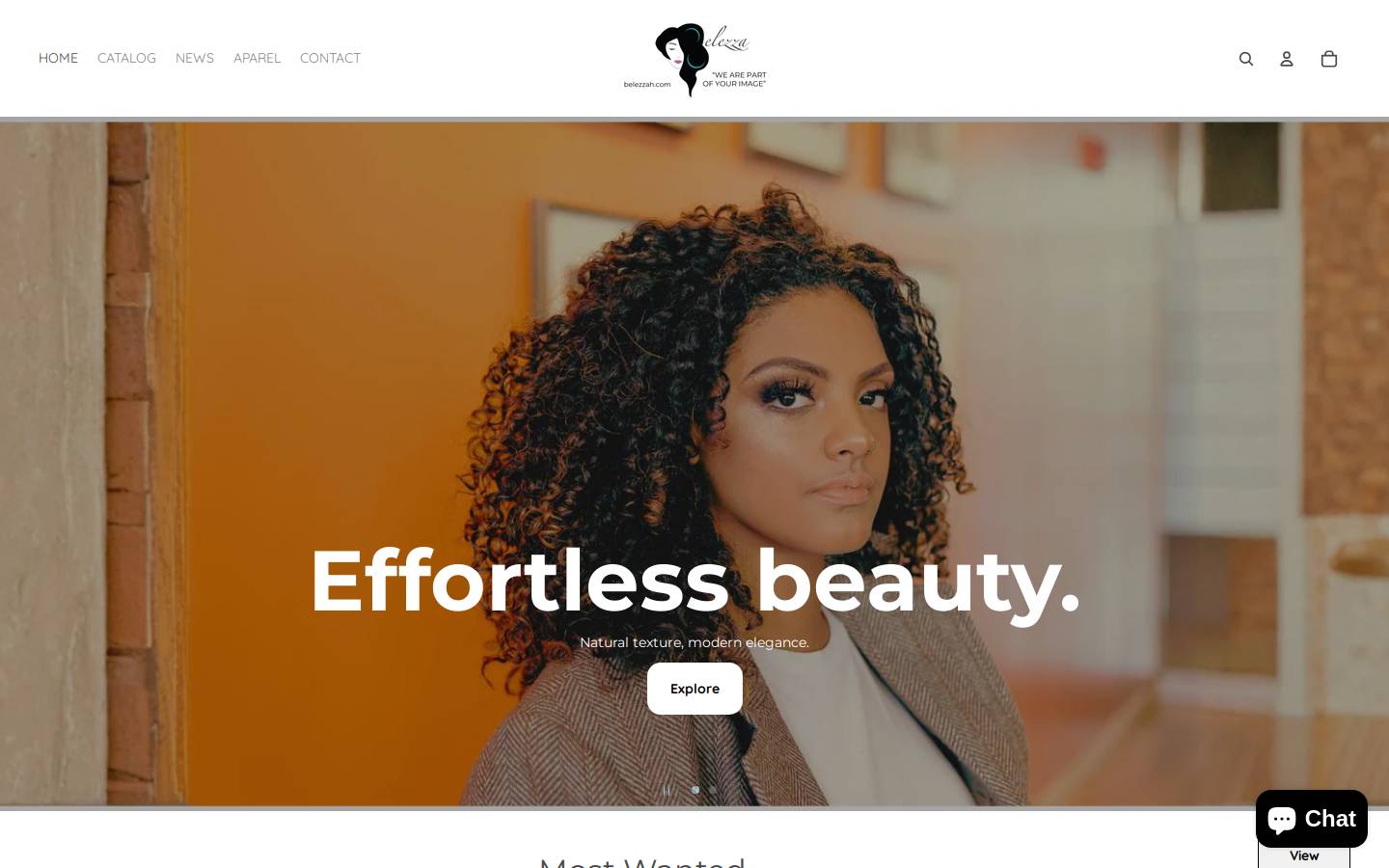 belezzah.com homepage screenshot