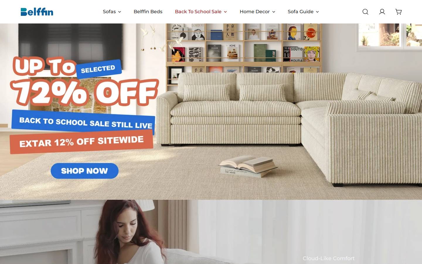 Belffin homepage screenshot