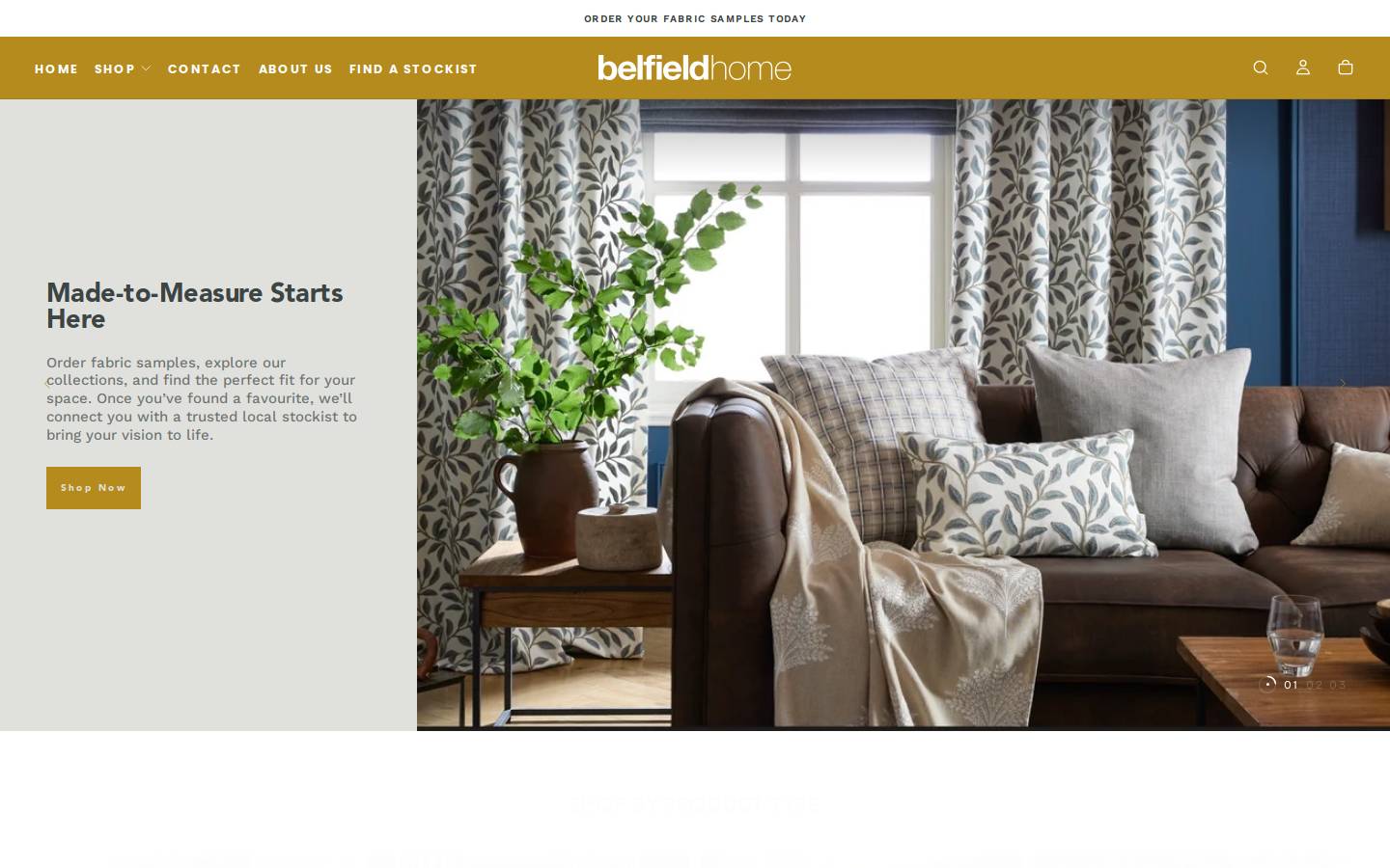 belfieldhome.com homepage screenshot