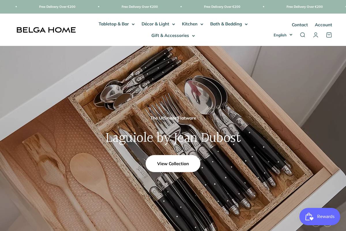 belgahome.com homepage screenshot