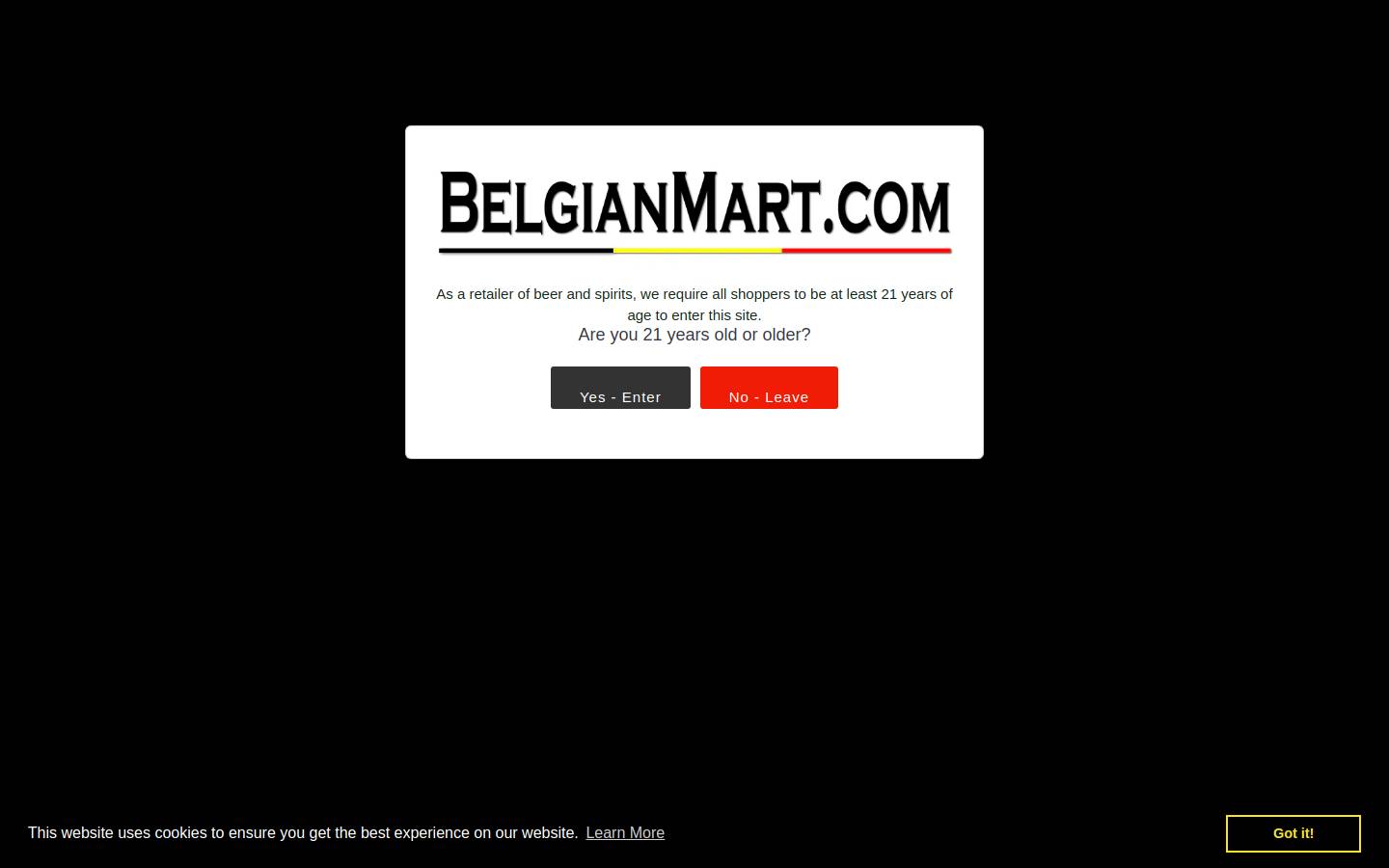belgianmart.com homepage screenshot
