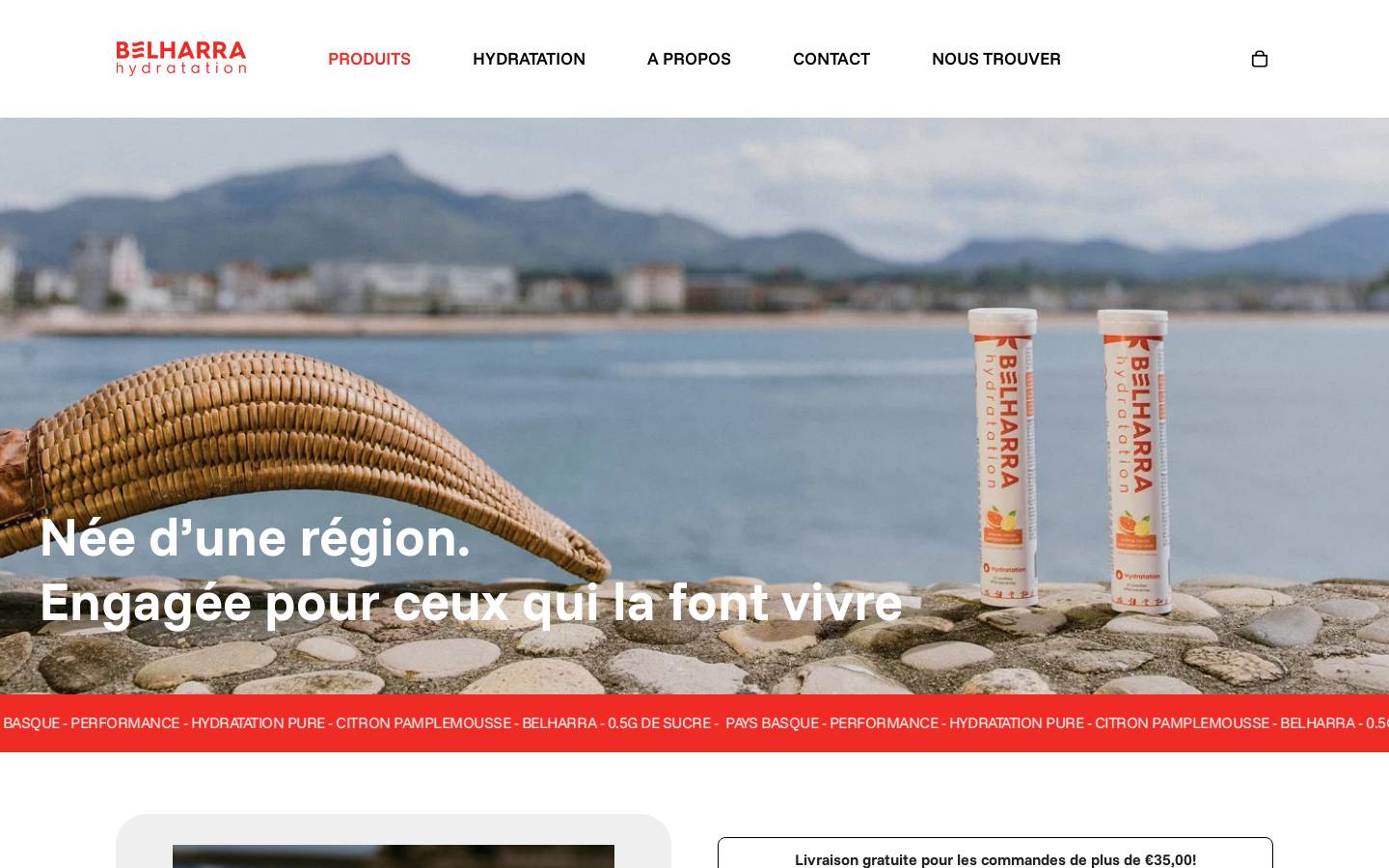 belharra.co homepage screenshot