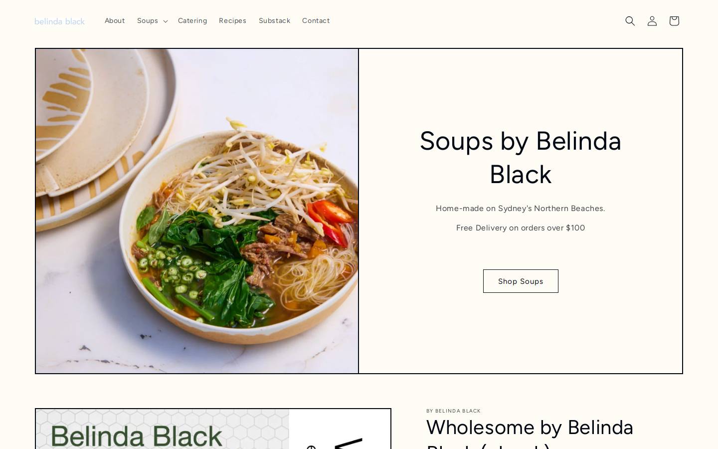 belindablack.com.au homepage screenshot