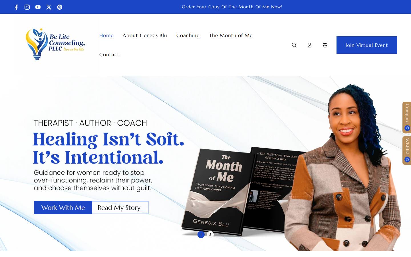 belitecounseling.com homepage screenshot