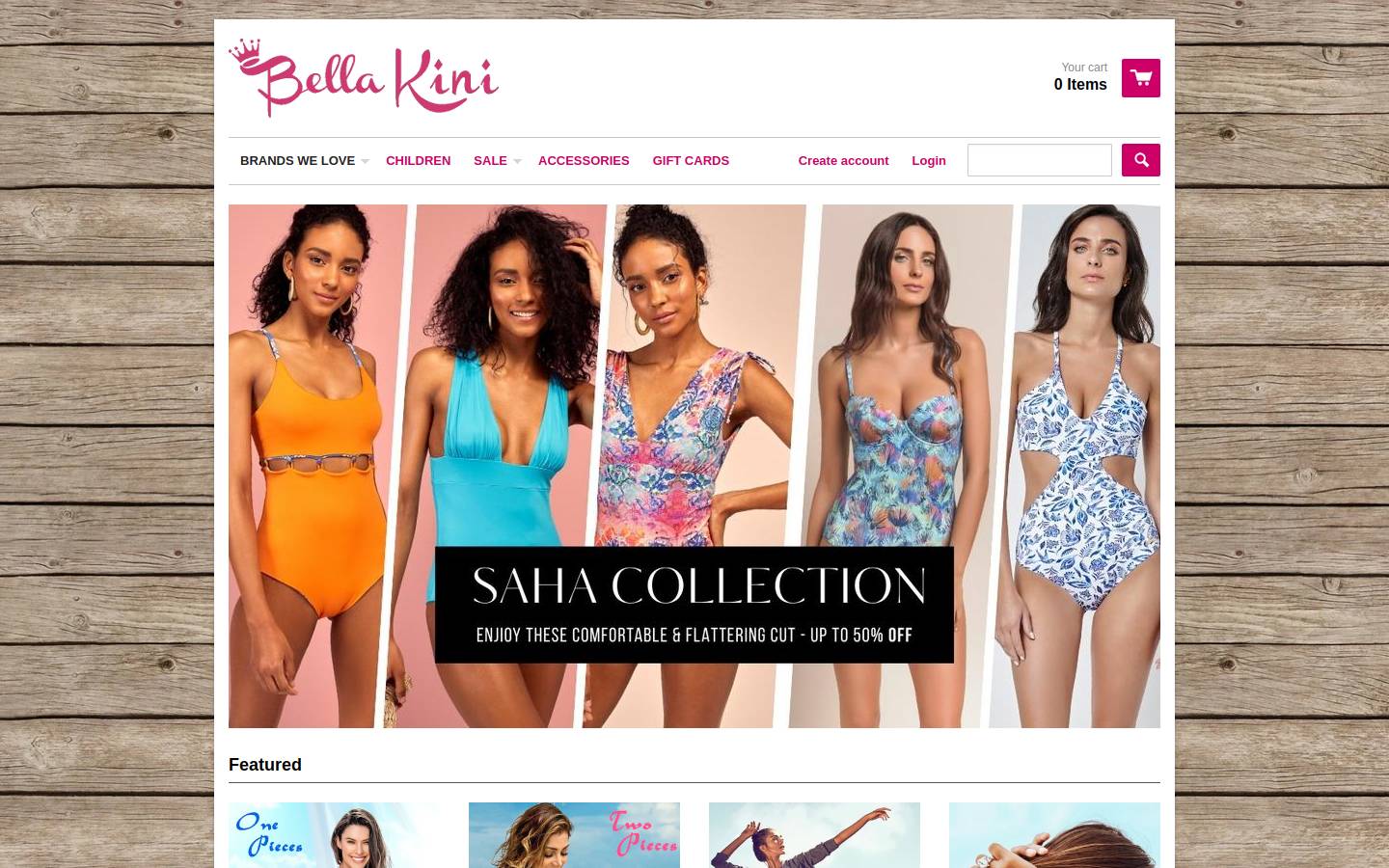 bella-kini.com homepage screenshot