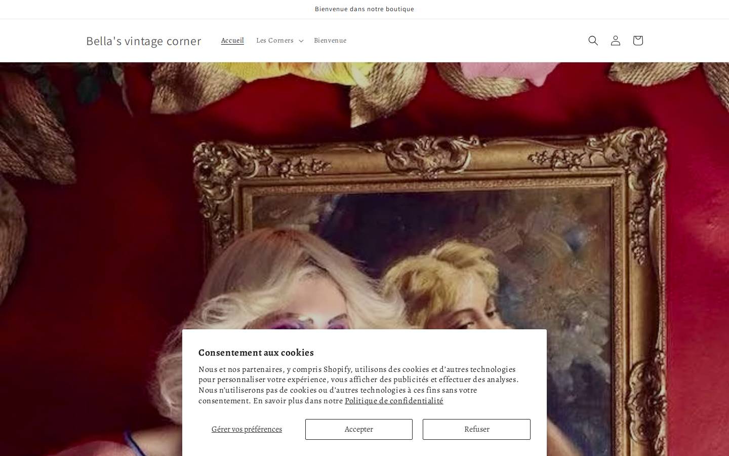 bella-vintage.fr homepage screenshot