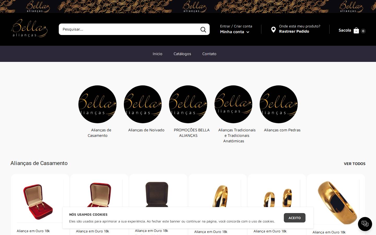 bellaaliancas.com homepage screenshot