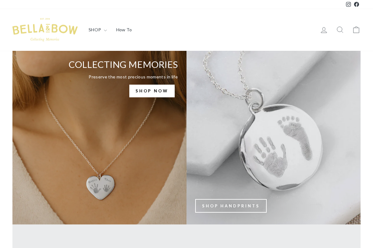 Bella & Bow homepage screenshot