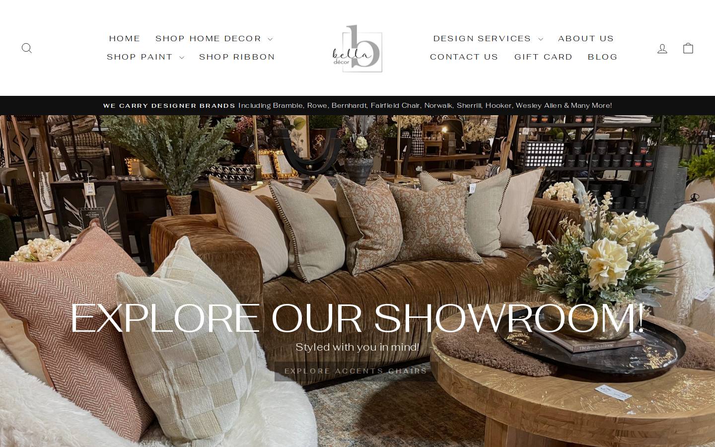 bellabdecor.com homepage screenshot