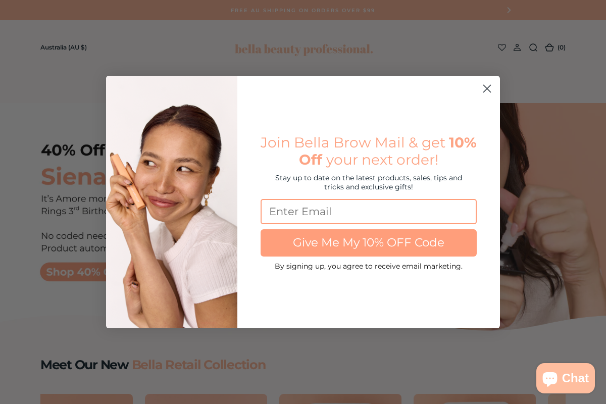 Bella Beauty Professional homepage screenshot