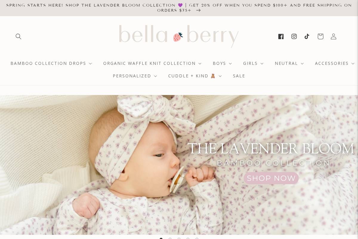bellaberrydesigns.com homepage screenshot