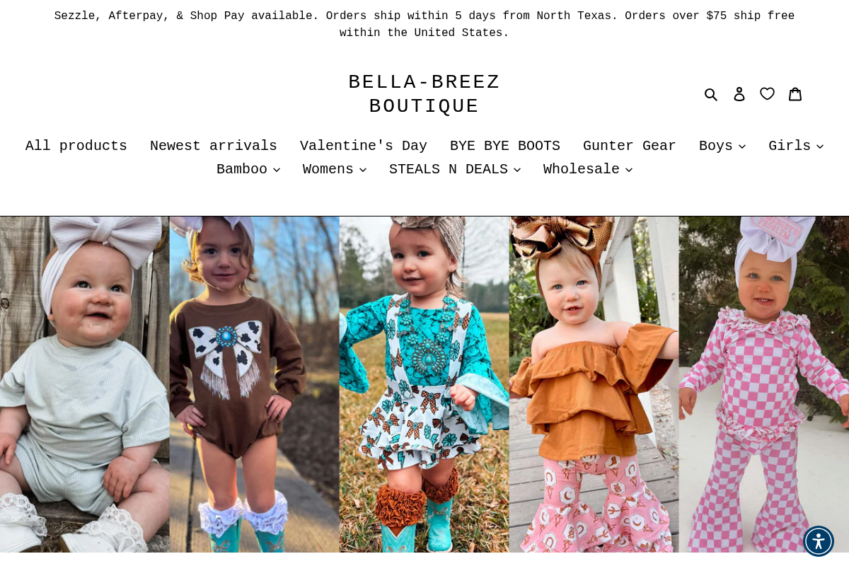 Bella-Breez Boutique homepage screenshot