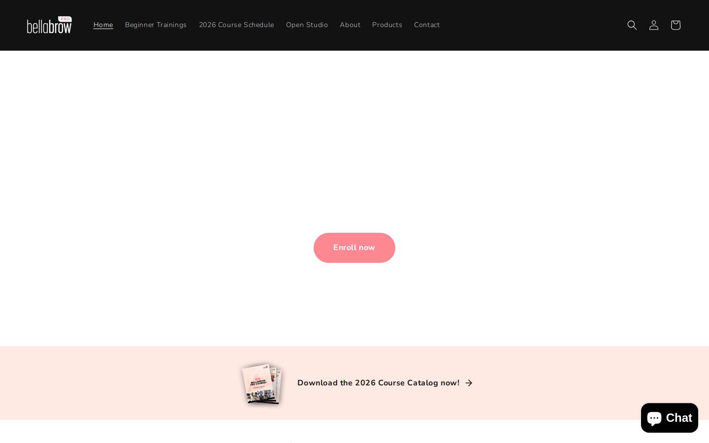 bellabrowpro.com homepage screenshot