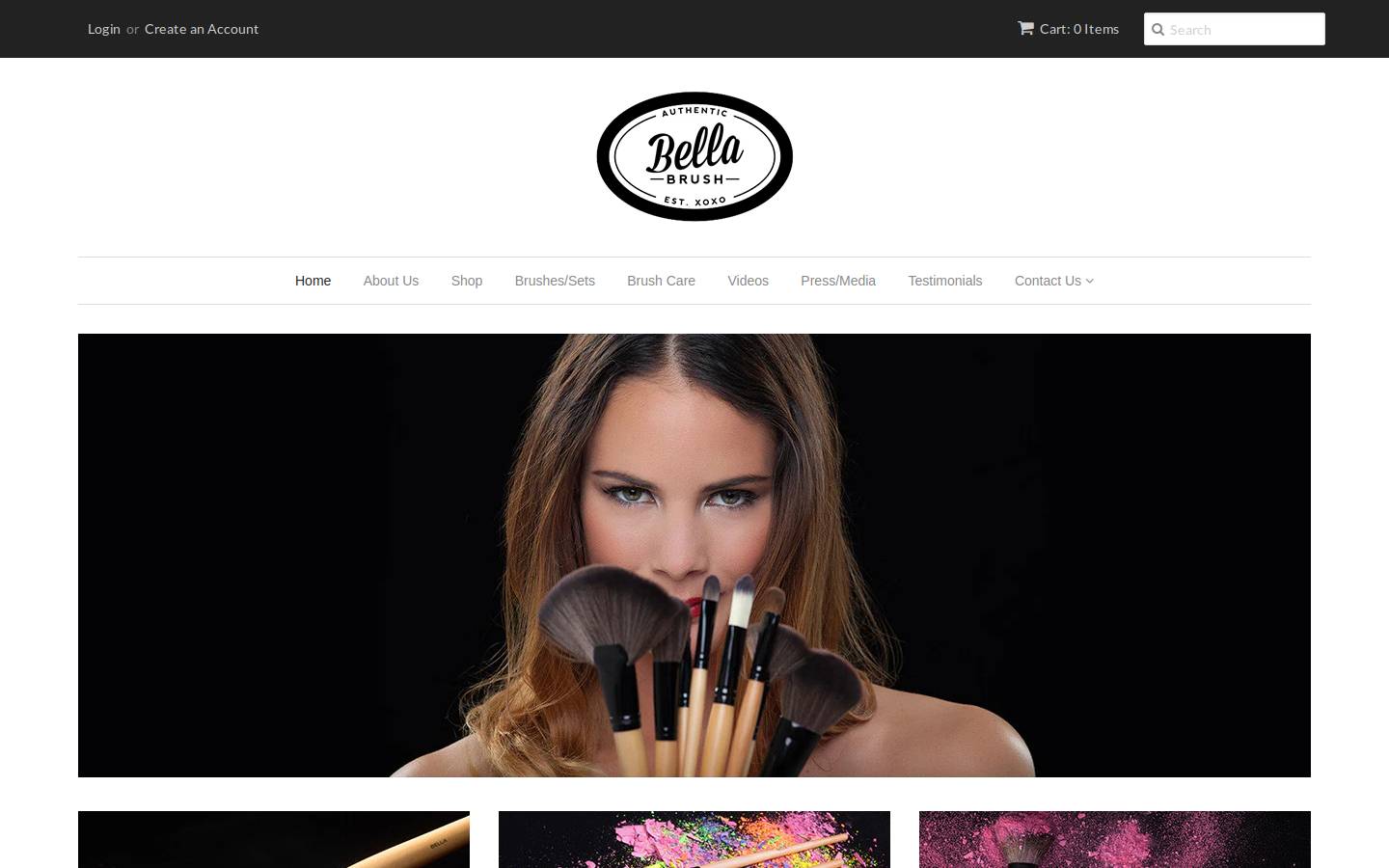 bellabrushset.com.au homepage screenshot