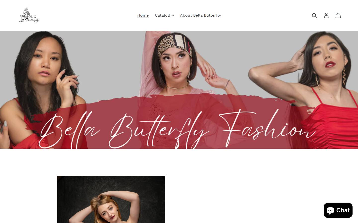 bellabutterflyfashion.com homepage screenshot